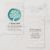 ヨガ瞑想インストラクタークラスパスロイヤリティカード ロイヤリティカード (正面/裏面)