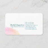 ヨガ瞑想インストラクタークラスパスロイヤリティカード ロイヤリティカード (裏面)