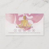 ヨガ瞑想インストラクタークラスパスロイヤリティカード ロイヤリティカード (正面)