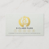 ヨガ瞑想インストラクタークラスパスロイヤリティカード ロイヤリティカード (正面)