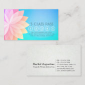 ヨガ瞑想インストラクタークラスパスロイヤリティカード ロイヤリティカード (正面/裏面)