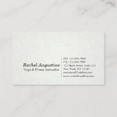 ヨガ瞑想インストラクタークラスパスロイヤリティカード ロイヤリティカード (裏面)