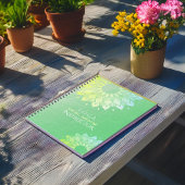 ヨガ瞑想インストラクターグリーンゴールドフォイルマンダラ ノートブック