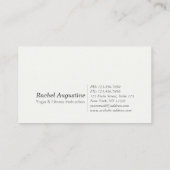 ヨガ瞑想インストラクターシックバラ金ゴールド曼荼羅 名刺 (裏面)