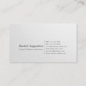 ヨガ瞑想インストラクターシック白金ゴールド曼荼羅 名刺 (裏面)