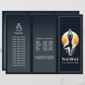 ヨガ瞑想インストラクターツリーポーズフルムーン (正面/裏面)