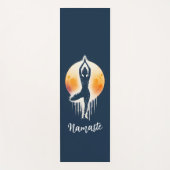 ヨガ瞑想インストラクターツリーポーズフルムーン ヨガマット (正面)