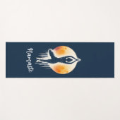 ヨガ瞑想インストラクターツリーポーズフルムーン ヨガマット (正面(横))