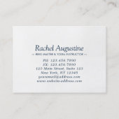 ヨガ瞑想インストラクターツリーポーズフルムーン 割引カード (裏面)