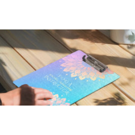 ヨガ瞑想インストラクターバラゴールドフォイルマンダラ クリップボード