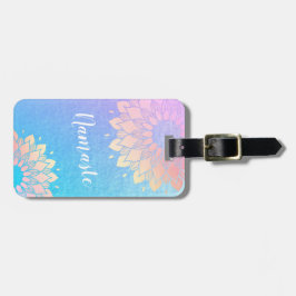 ヨガ瞑想インストラクターバラゴールドフォイルマンダラ ラゲッジタグ