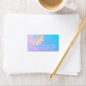 ヨガ瞑想インストラクターバラゴールドフォイルマンダラ ラベル (インサイチュ)