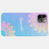 ヨガ瞑想インストラクターバラゴールドフォイルマンダラ Case-Mate iPhoneケース (裏面(横))