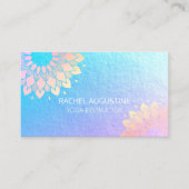 ヨガ瞑想インストラクターバラブルー金ゴールドマンダラ 予約カード (正面)