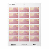 ヨガ瞑想インストラクターバラ金ゴールドマンダラロータス ラベル (フルシート)