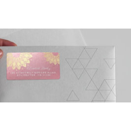 ヨガ瞑想インストラクターバラ金ゴールドマンダラロータス ラベル