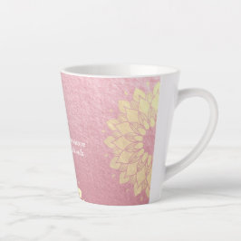 ヨガ瞑想インストラクターバラ金ゴールドマンダラ引用文 カフェラテマグ