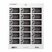 ヨガ瞑想インストラクターブラックシルバーゼンシンボル ラベル (フルシート)