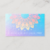 ヨガ瞑想インストラクターマンダラロイヤリティパンチ ロイヤリティカード (正面)