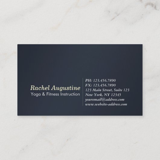 ヨガ瞑想インストラクターライフコーチクラスパス ロイヤリティカード (裏面)