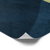 ヨガ瞑想インストラクターライフコーチOM引用文ポー ポスター (角)