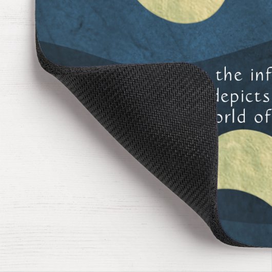 ヨガ瞑想インストラクターライフコーチOM引用文モ マウスパッド (コーナー)