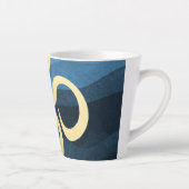 ヨガ瞑想インストラクターライフコーチOM引用文ラ カフェラテマグ (右)