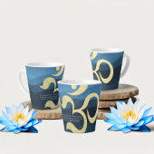 ヨガ瞑想インストラクターライフコーチOM引用文ラ カフェラテマグ