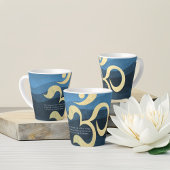 ヨガ瞑想インストラクターライフコーチOM引用文ラ カフェラテマグ