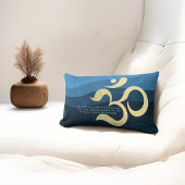 ヨガ瞑想インストラクターライフコーチOM引用文ルー ランバークッション