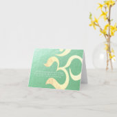 ヨガ瞑想インストラクターライフコーチOM引用文 カード (黄色い花)