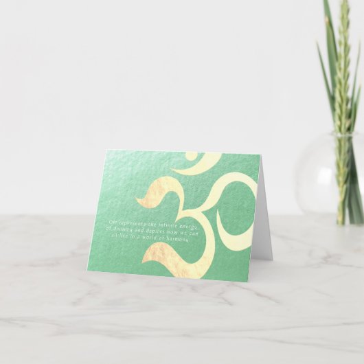 ヨガ瞑想インストラクターライフコーチOM引用文 カード (正面)