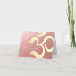 ヨガ瞑想インストラクターライフコーチOM引用文 カード