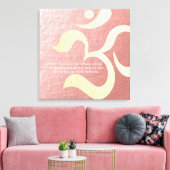 ヨガ瞑想インストラクターライフコーチOM引用文 キャンバスプリント (インサイチュ (リビング))