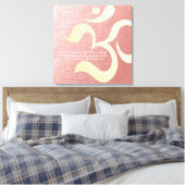 ヨガ瞑想インストラクターライフコーチOM引用文 キャンバスプリント (インサイチュ (寝室))