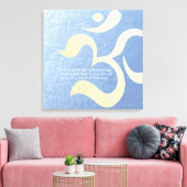 ヨガ瞑想インストラクターライフコーチOM引用文 キャンバスプリント (インサイチュ (リビング))