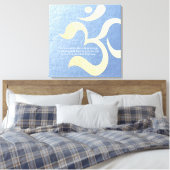 ヨガ瞑想インストラクターライフコーチOM引用文 キャンバスプリント (インサイチュ (寝室))