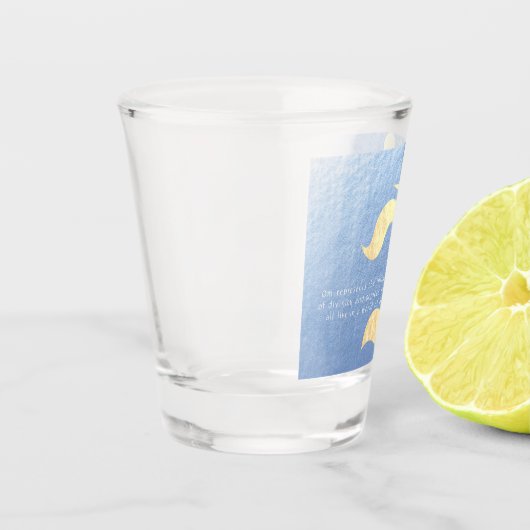 ヨガ瞑想インストラクターライフコーチOM引用文 ショットグラス (左)