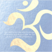 ヨガ瞑想インストラクターライフコーチOM引用文 シール (正面)