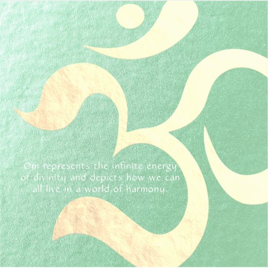 ヨガ瞑想インストラクターライフコーチOM引用文 シール (正面)