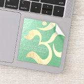 ヨガ瞑想インストラクターライフコーチOM引用文 シール