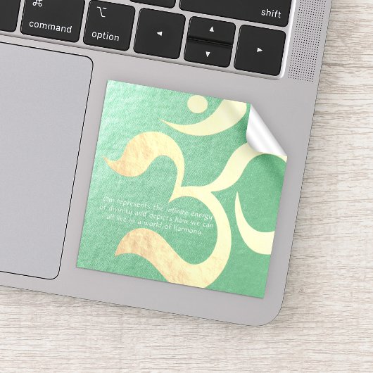 ヨガ瞑想インストラクターライフコーチOM引用文 シール