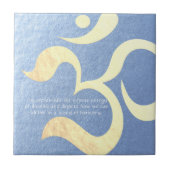 ヨガ瞑想インストラクターライフコーチOM引用文 タイル (正面)