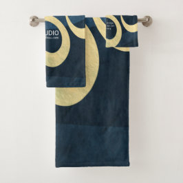 ヨガ瞑想インストラクターライフコーチOM引用文 バスタオルセット