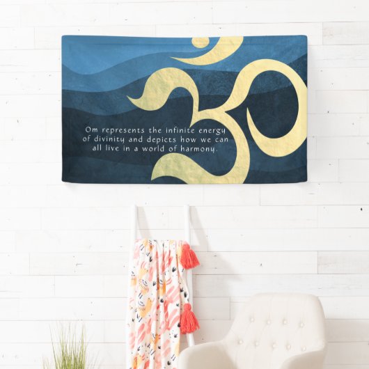 ヨガ瞑想インストラクターライフコーチOM引用文 横断幕 (インサイチュ)