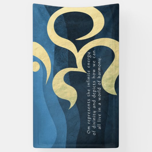 ヨガ瞑想インストラクターライフコーチOM引用文 横断幕 (縦)