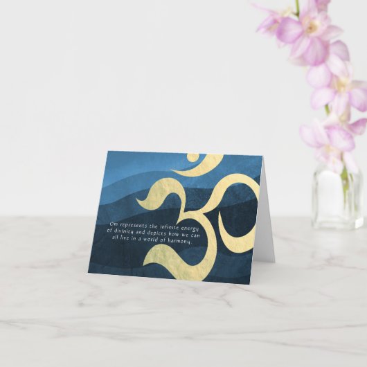 ヨガ瞑想インストラクターライフコーチOM引用文Ca カード (蘭)