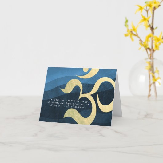 ヨガ瞑想インストラクターライフコーチOM引用文Ca カード (黄色い花)