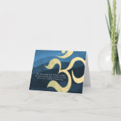 ヨガ瞑想インストラクターライフコーチOM引用文Ca カード (正面)