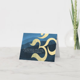 ヨガ瞑想インストラクターライフコーチOM引用文Ca カード